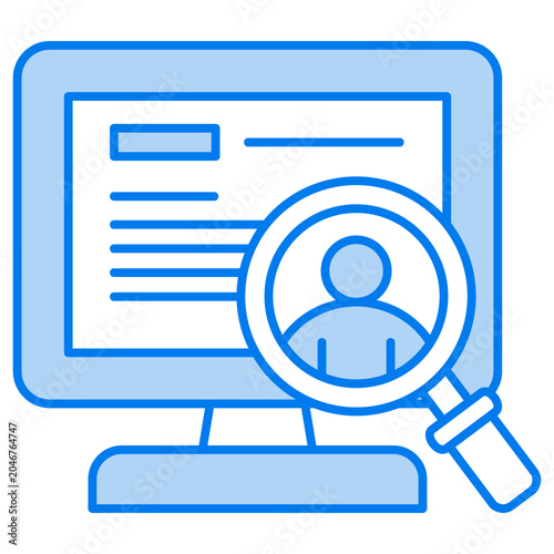 Online Recruitment Icon