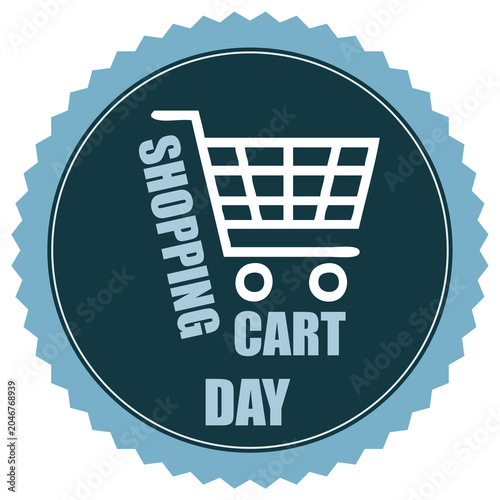 Shopping Cart Day sticker