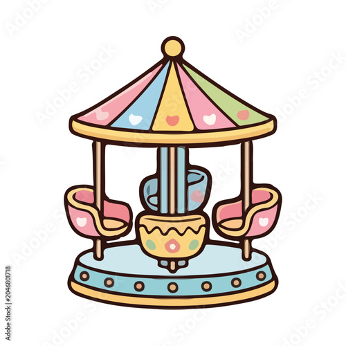 Merry-Go-Round vector illustration design	