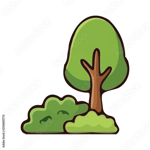 tree vector illustration design	