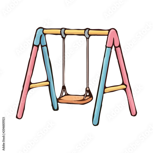 swing vector illustration design	