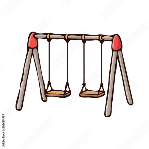 swing vector illustration design	