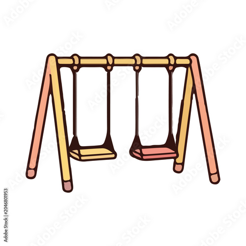 swing vector illustration design	