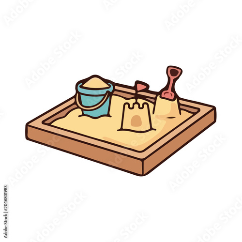 Sandbox vector illustration design	