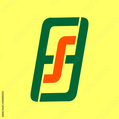 FS SF FSF  vector logo design