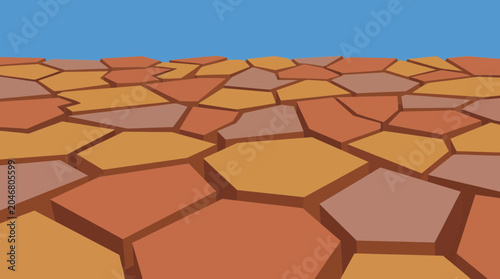 Photography Cracked Desert Earth From Prolonged Drought Conditions