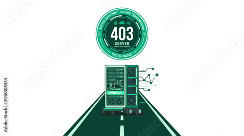 Foto 403 Forbidden Server Error, Network Security, Internet Access Denied