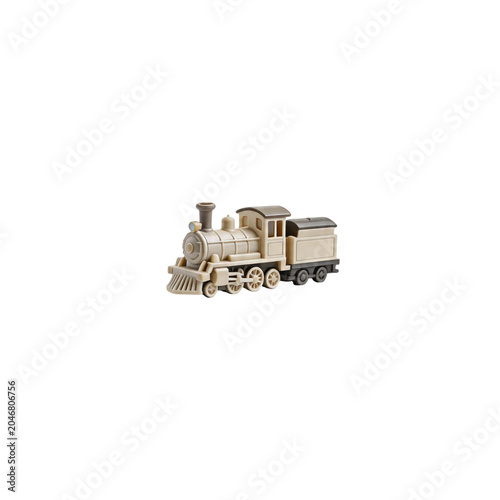 Vintage toy steam locomotive, a nostalgic collectible, finely detailed for display