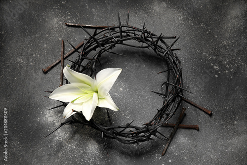 Crown of thorns, nails and ...