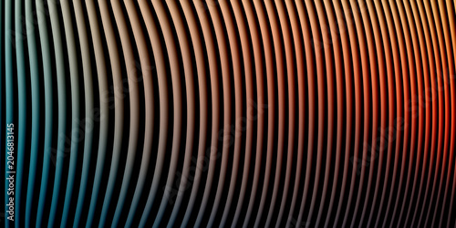 Fotografija Macro photography of mushroom gills with gradient color palette, mushroom