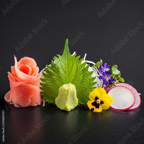 Colorful floral arrangement with cacti and succulents in ceramic pots.