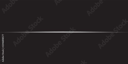 Canvas Print Modern glowing gold line, horizontal light rays, flash abstract simple art