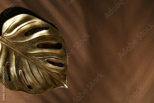 Decorative golden tropical ...