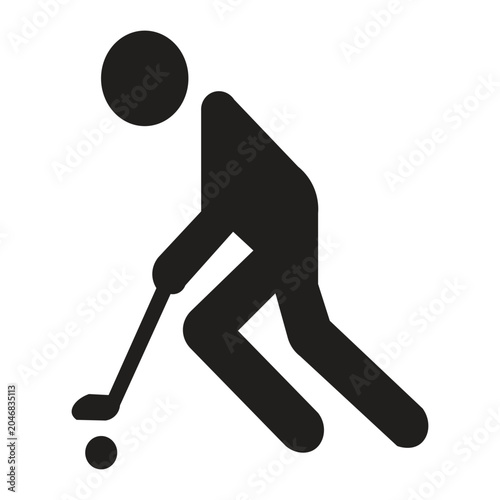 Obraz na plátně Golf silhouette illustration Golfing is an outdoor activity that combines the tranquility of nature with physical and mental precision