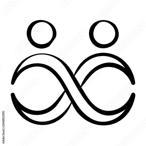 Fotografía Lifelong Friendship Icon - Handdrawn