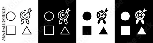 Obraz na płótnie brand unique white icon set design