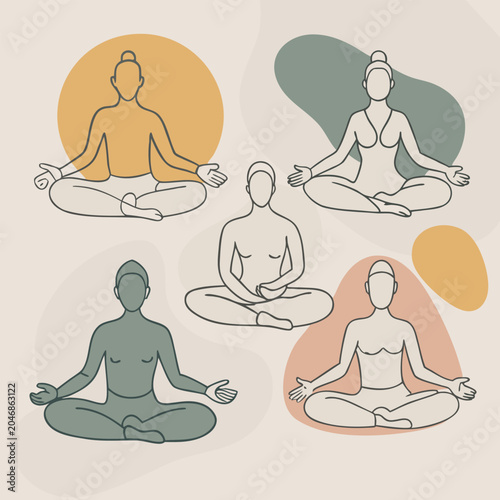 yoga-pose-silhouettes-isolated-on-pure-white-backg.eps