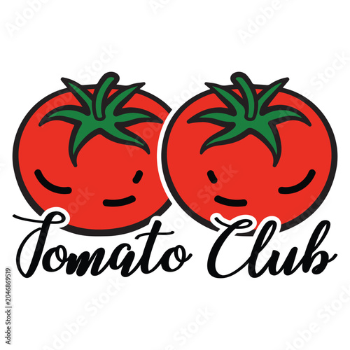 Tomato Club Tomato Summer T-Shirt Design  