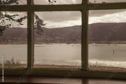 Lake window view