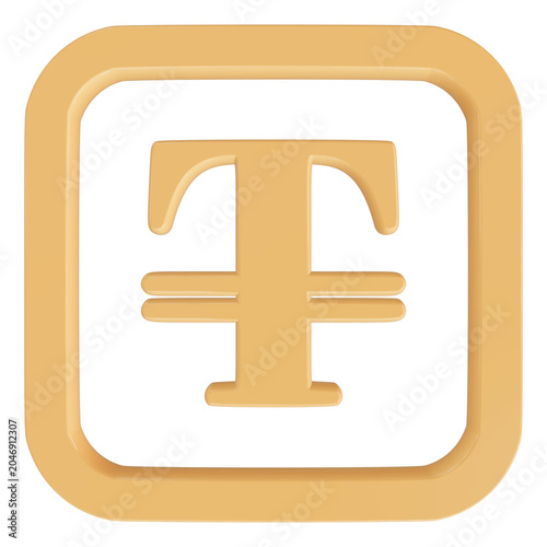 3D flat vector illustration of a strikethrough button text formatting tool for editing and proofreading document design isolated white background simple ui element icon