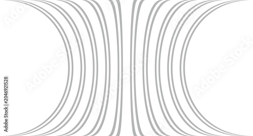 Foto abstract creative grey double line bulge pattern.