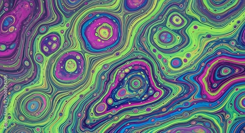 Authentic Liquid cells in acrylic art () Lifestyle Portrait with Natural Expression