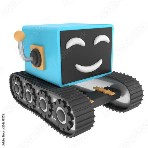 Canvastavla Personal Droid 3D Illustrations