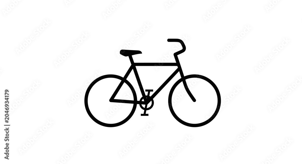 Obraz premium A detailed illustration of a bicycle with wheels and handlebars
