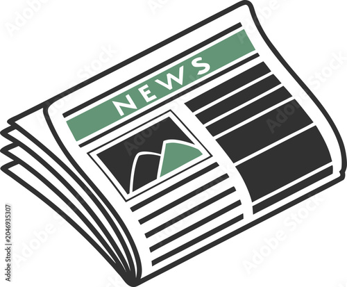 newspaper icon vector illustration