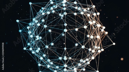 Experience the intricate beauty of a connected digital universe where technology and light converge.