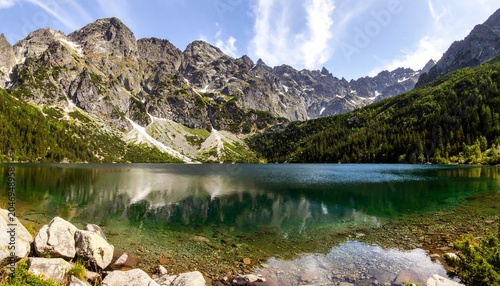 Majestic Alpine Lake View.