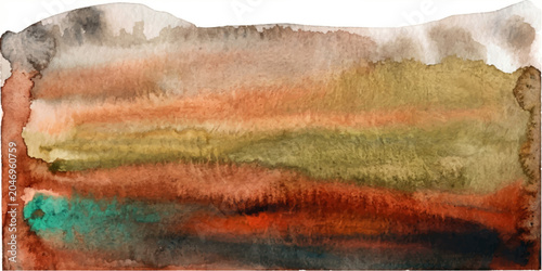 Bild auf Leinwand A scenic autumn landscape with an old wood texture and wall painting of a tree r