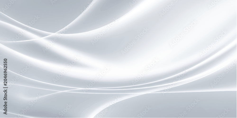 Naklejka premium Abstract blue flowing wave background with smooth silk fabric texture and soft light water pattern design
