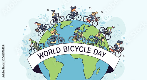 Celebrating World Bicycle Day with People Cycling Around the Globe