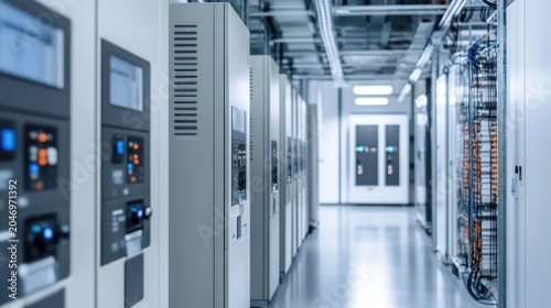 Rack mounted solar inverters in a modern data center