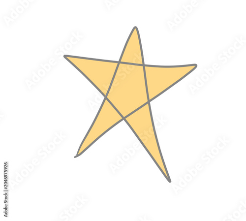 3d golden star
