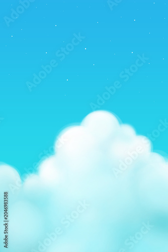 blue sky with clouds