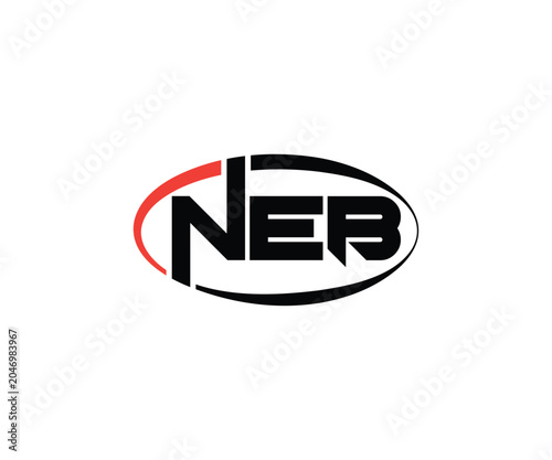 фотографія NEB Abstract Modern Lettermark Logo Design