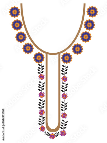 vector illustration of an abstract background with flowers