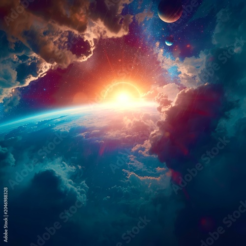 planet in space
