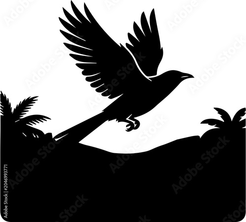 silhouette of a bird