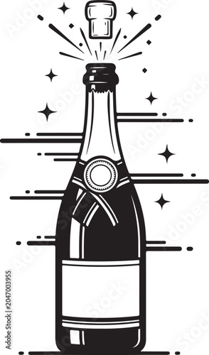 Konstfotografi Champagne icon