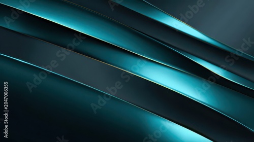 Abstract Waves of Shimmering Blue and Dark Tones in Motion