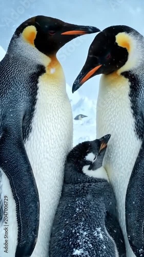 two penguins on a rock