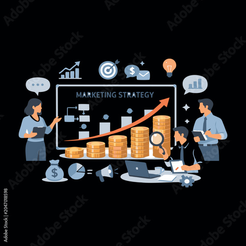 Customer Support and Technical Assistance Flat Vector Illustration 
