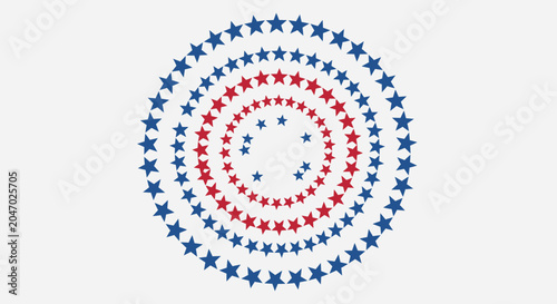 Photos American Flag Star Circle Design.