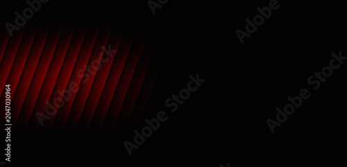 Abstract background featuring glowing red diagonal stripes on a dark black surface creating a modern and sleek geometric visual effect
