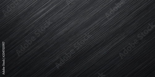 Dark grunge black leather and fabric texture pattern with a natural brown wooden grain board backdrop