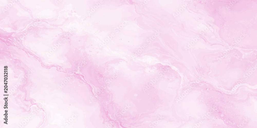 Fototapeta premium Soft pink marble texture background with white swirls and subtle sparkle vector design element for creative projects