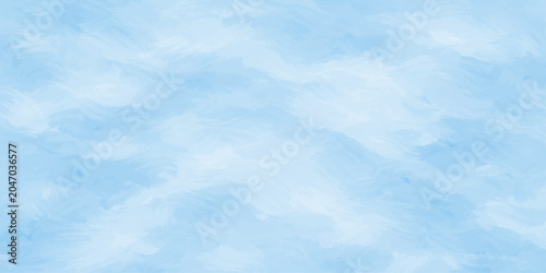 Light blue watercolor texture background. Abstract soft pastel sky blue paint wash backdrop for graphic design, card, poster, wallpaper.